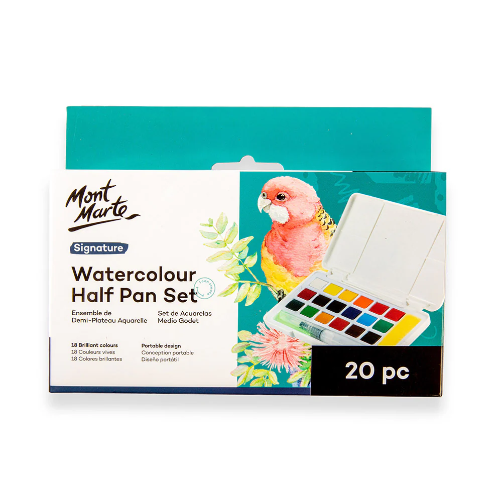 Mont Marte Watercolour Half Pan Set Signature 20pc