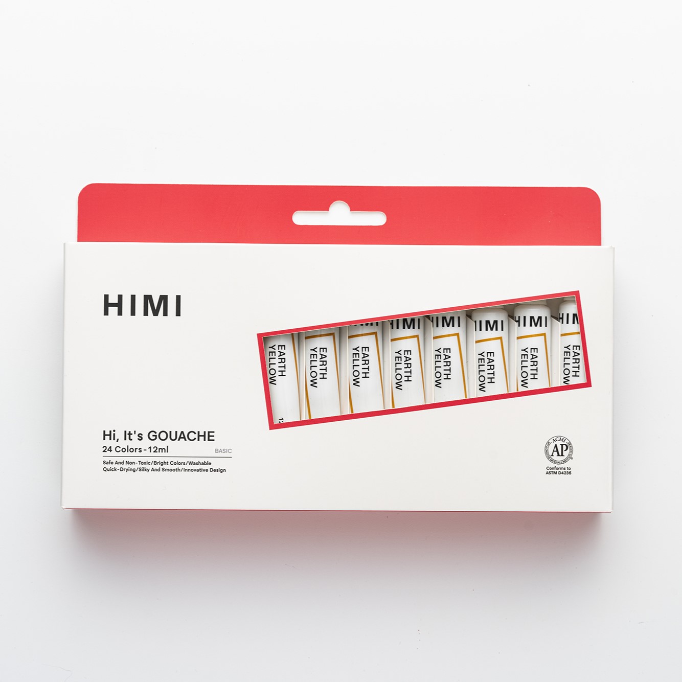 HIMI GOUACHE PAINT TUBE SET, 12ML/24 COLORS