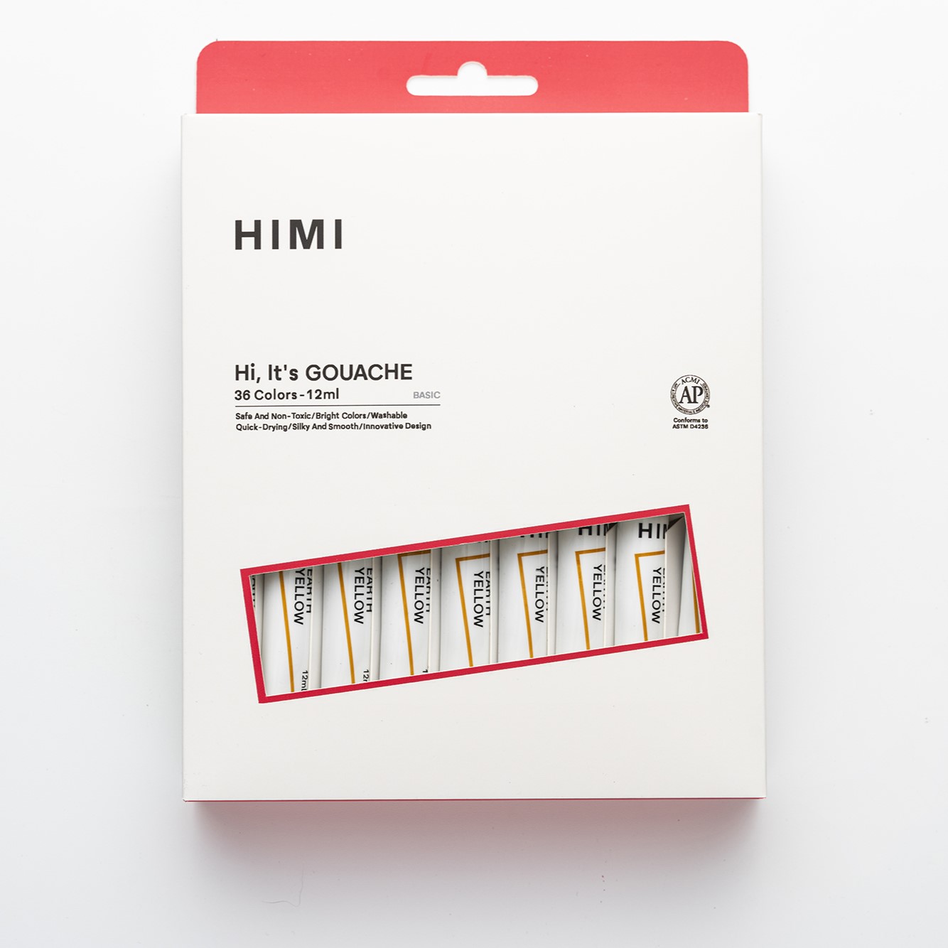 HIMI GOUACHE PAINT TUBE SET, 12ML/36COLORS