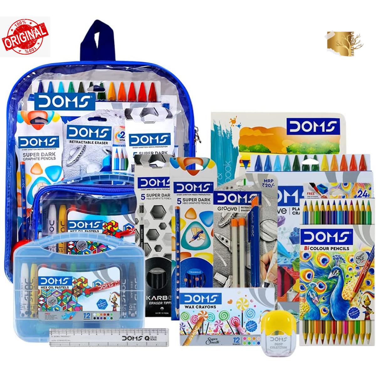 DOMS Smart Kit Combo Pack for Painting , Sketching, Drawing & Learning with an excellent Bag.