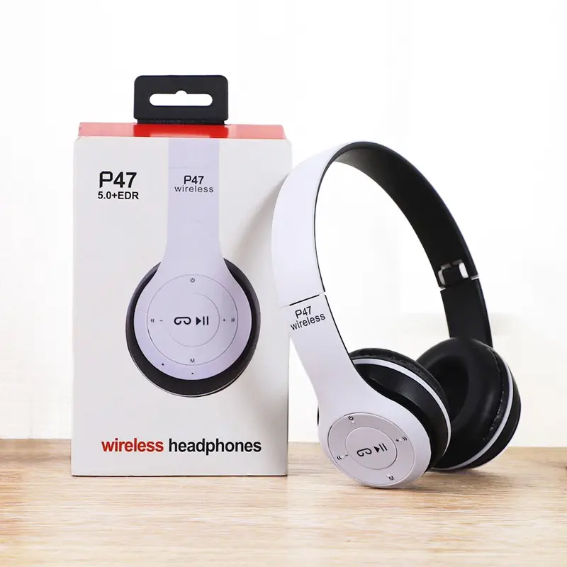 Headband Folding Stereo Bluetooth Headphone Wireless Head - P47