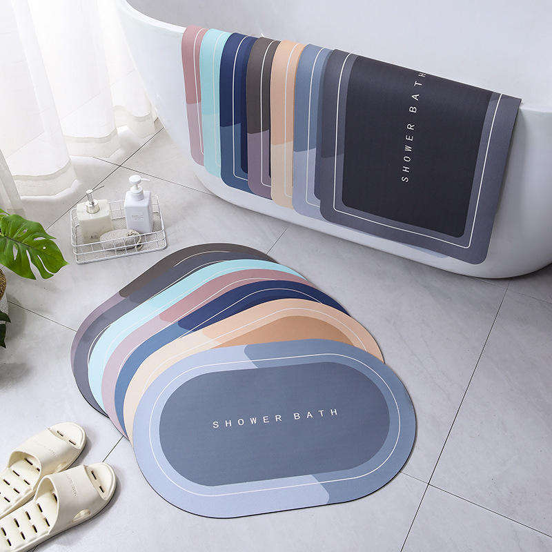 High Quality Absorbency Non-Slip Bathroom Rug - Quick Dry Door Mat Carpet (1PCS)