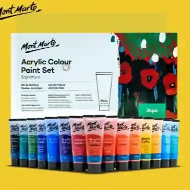 Mont Marte Acrylic Colour Paint Set 24pc x 75ml